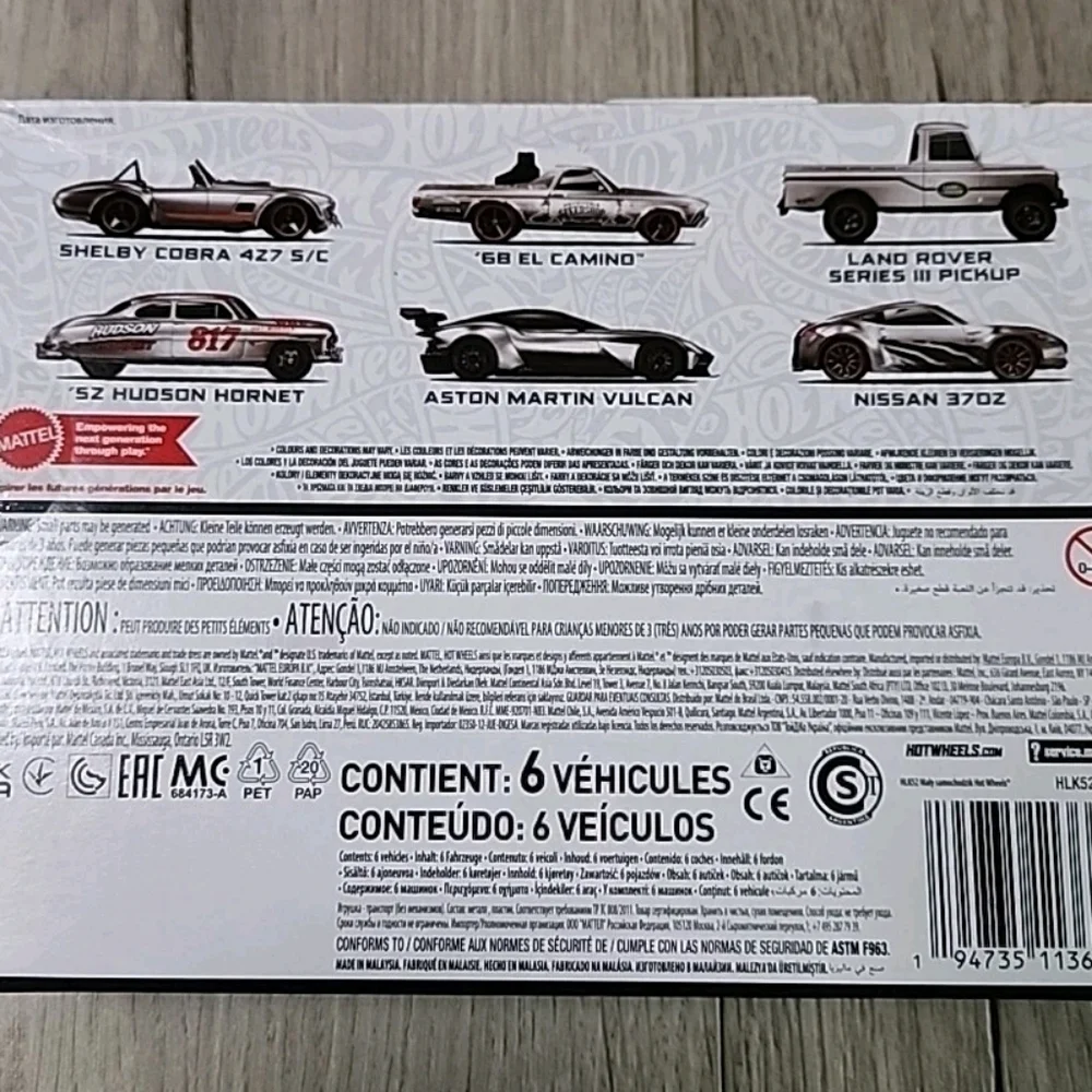 2024 Hot Wheels  Legends Tour Zamac Walmart  Exclusive 6 Pack Cars